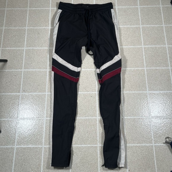 Pacsun Taper Slim Nylon Track Pants With Zipper Adjusted Leg Opening 3m Trim - Picture 1 of 6